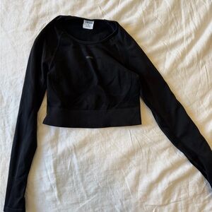 Gymshark Black Long Sleeve Crop Top